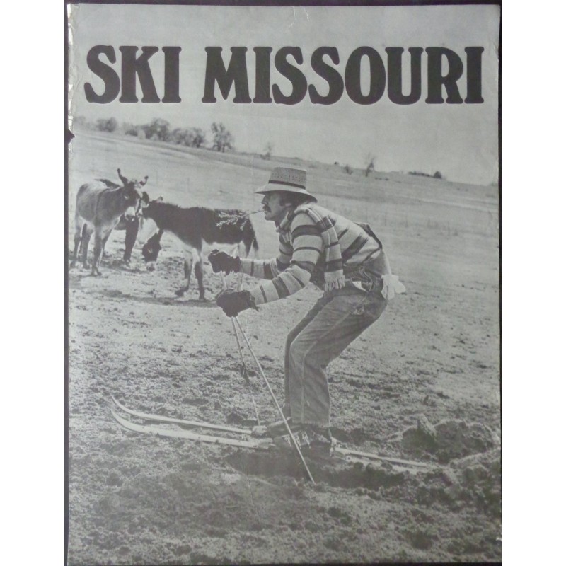 Ski Missouri original 1973 travel poster - illustraction Gallery