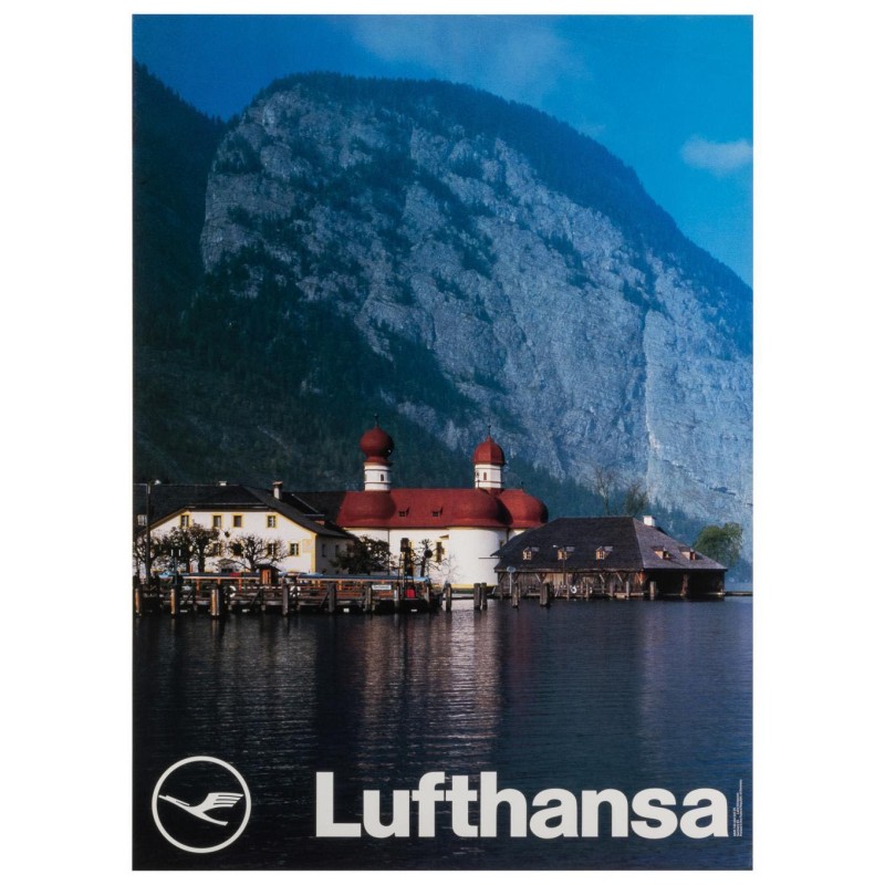 Lufthansa Germany - Lake Konigsee (1974 - LB)