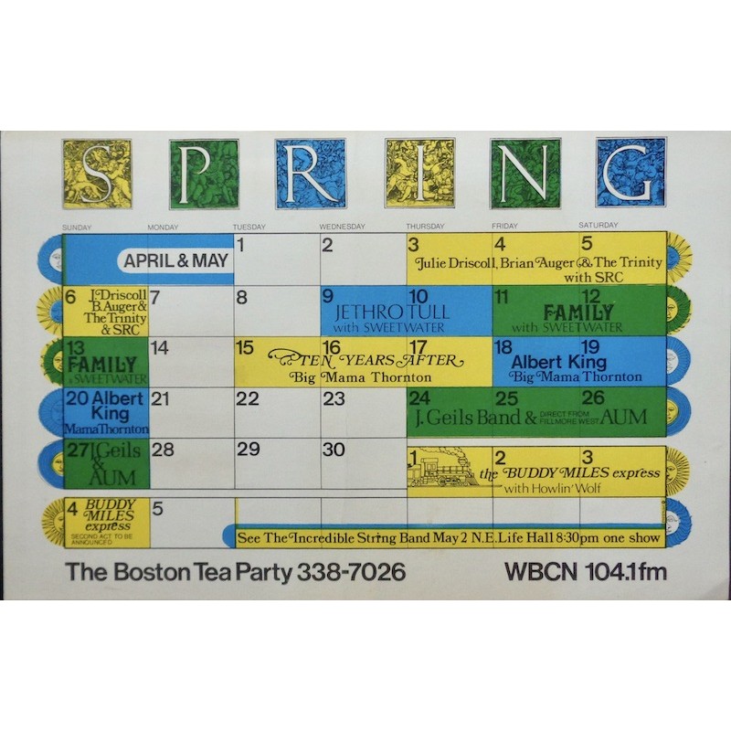 Boston Tea Party: 1969 calendar
