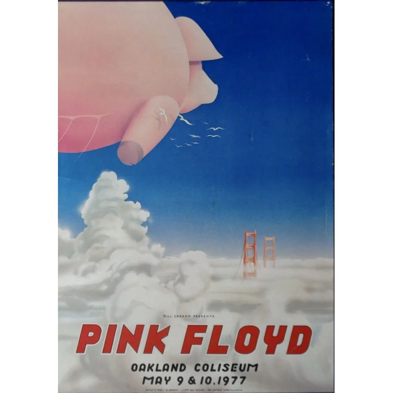 Pink Floyd Oakland 1977 concert poster - illustraction Gallery