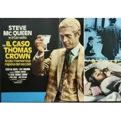 The Thomas Crown Affair Italian fotobusta movie poster set - illustraction Gallery