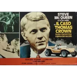 The Thomas Crown Affair Italian fotobusta movie poster set - illustraction Gallery