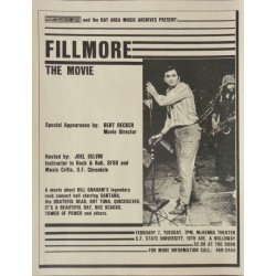 Fillmore The Movie (Handbill R95)