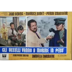 Les oiseaux vont mourir au Perou (Birds In Peru) Italian fotobusta movie poster set - illustraction Gallery