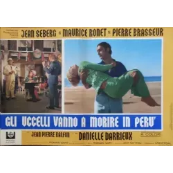 Les oiseaux vont mourir au Perou (Birds In Peru) Italian fotobusta movie poster set - illustraction Gallery