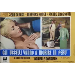 Les oiseaux vont mourir au Perou (Birds In Peru) Italian fotobusta movie poster set - illustraction Gallery