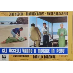 Les oiseaux vont mourir au Perou (Birds In Peru) Italian fotobusta movie poster set - illustraction Gallery