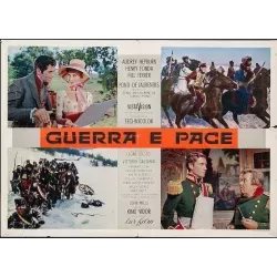 War and Peace Italian set of 6 fotobusta movie posters - Illustraction Gallery