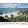 Pan Am Airways Airlines South Pacific vintage 1965 travel poster - illustraction Gallery