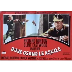 Where Eagles Dare Italian fotobusta movie poster set - illustraction Gallery