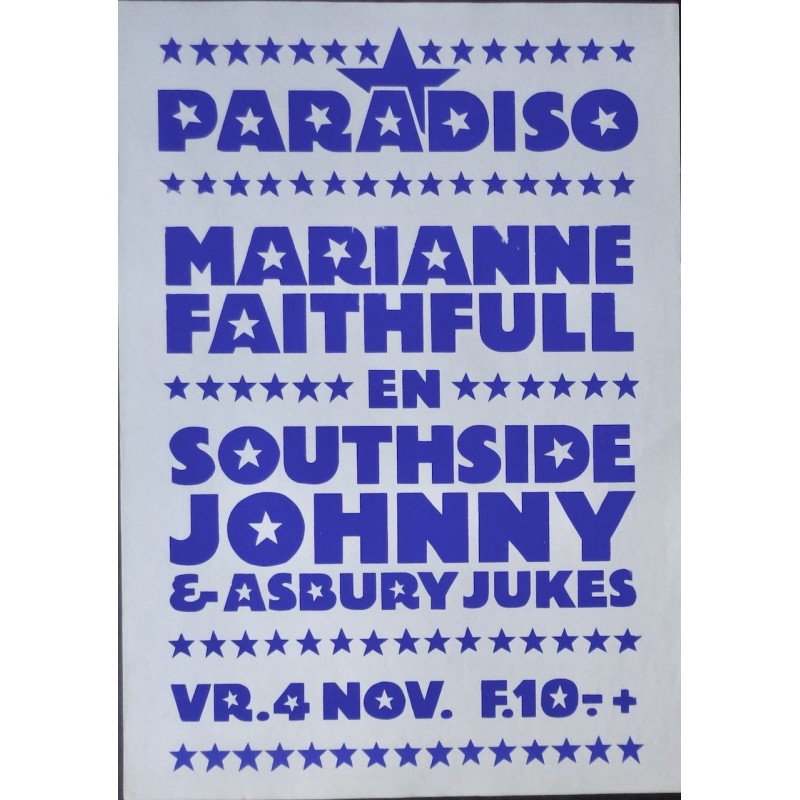 Marianne Faithfull / Southside Johnny: Amsterdam 1983