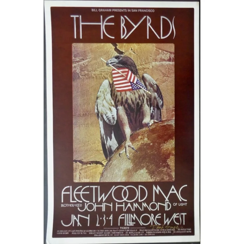 Byrds: Fillmore West BG 210 (Signed)