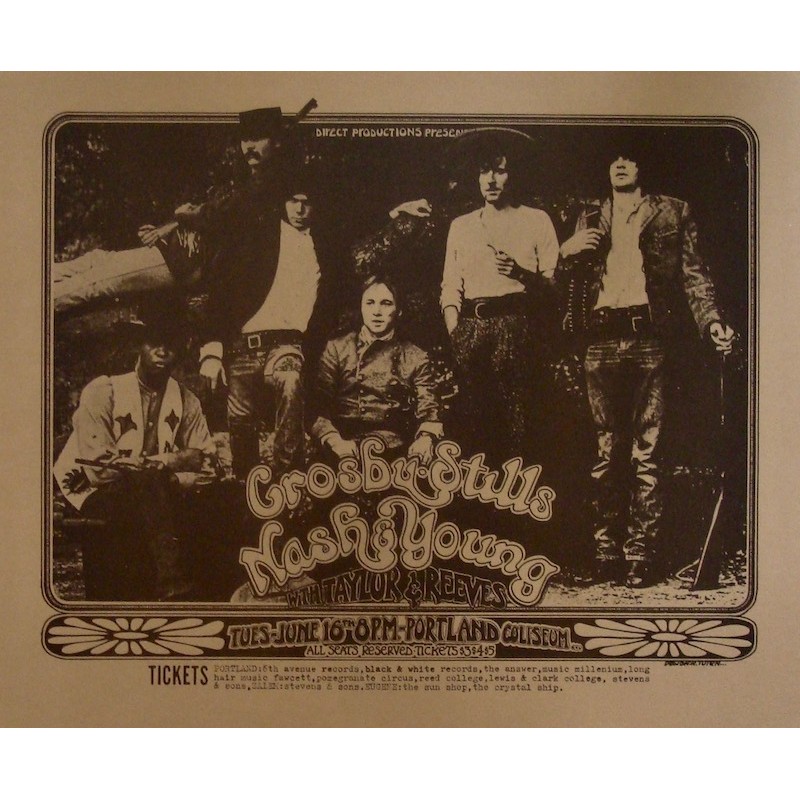 Crosby Stills Nash & Young: Portland 1970 (style A)