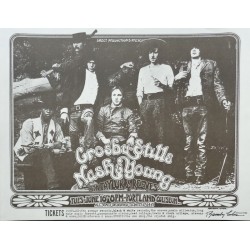 Crosby Stills Nash & Young: Portland 1970 (Handbill style A)
