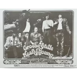 Crosby Stills Nash & Young: Portland 1970 (Handbill style A)