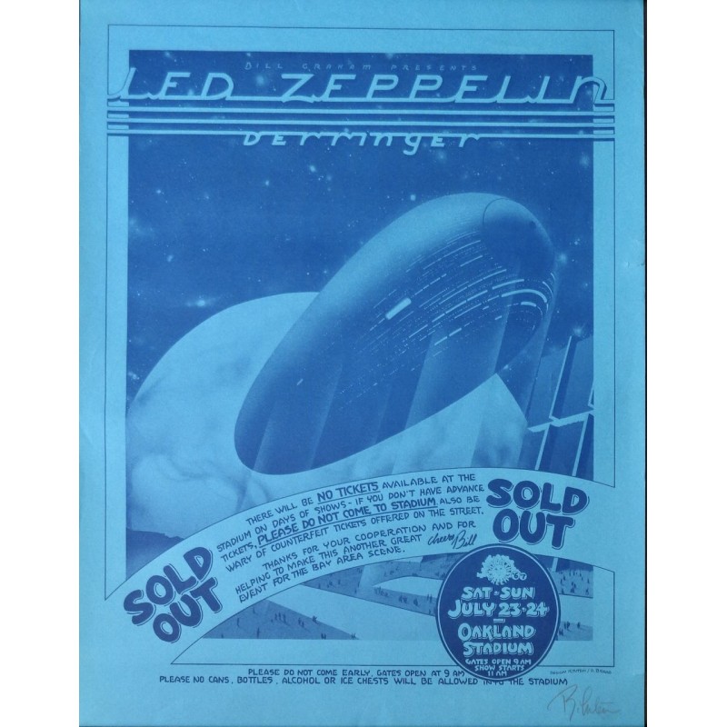 Led Zeppelin: Oakland 1977 (style B)
