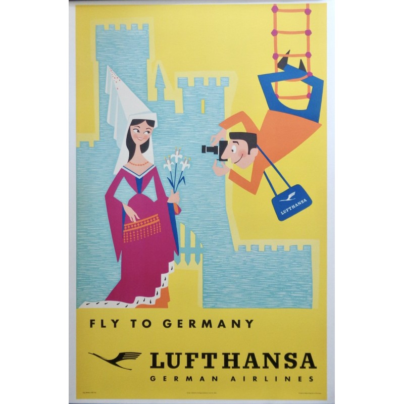 Lufthansa Fly To Germany (1958 - LB)