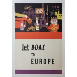 BOAC Jet To Europe (1963 - LB)