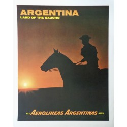 Aerolinas Argentinas Land Of The Gaucho (1967 - LB)