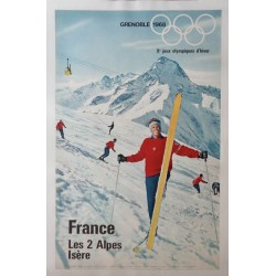 Grenoble 1968 Olympics Les 2 Alpes (1964 - LB)