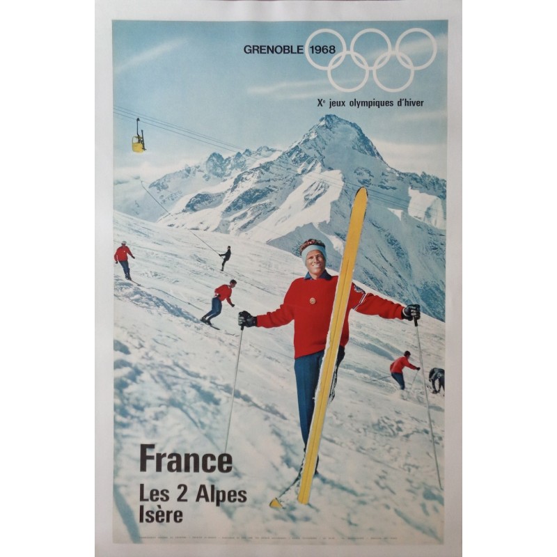 Grenoble 1968 Olympics Les 2 Alpes (1964 - LB)