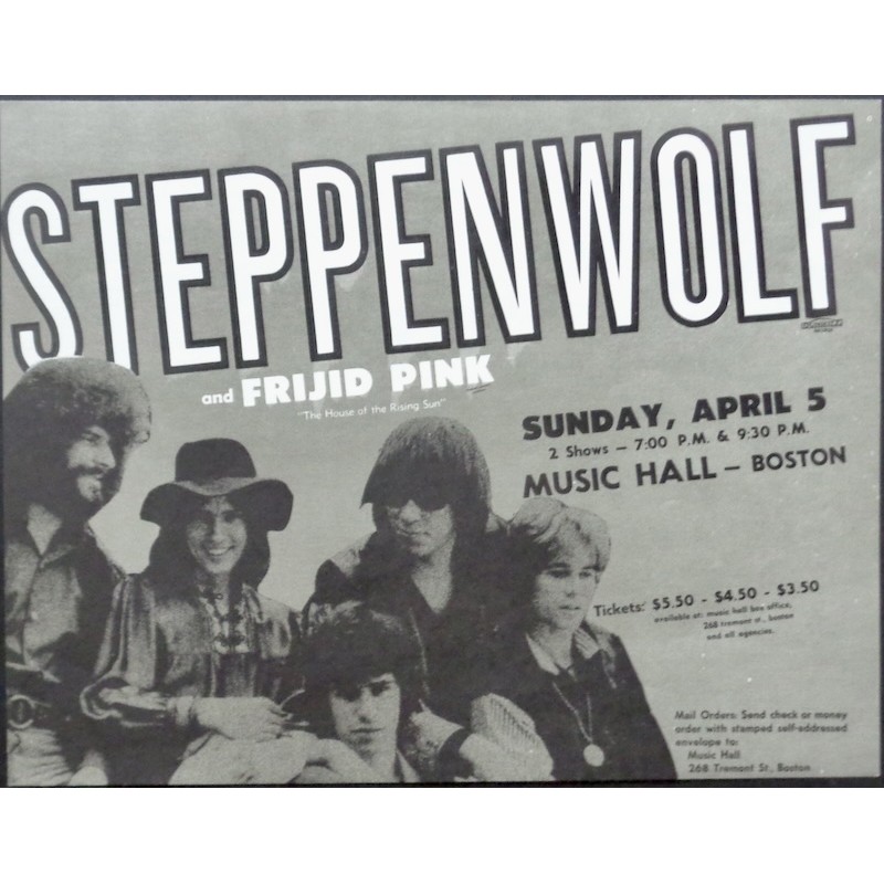 Steppenwolf: Boston 1970 (Handbill)