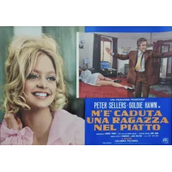 Theres A Girl In My Soup Italian fotobusta movie poster set - illustraction Gallery