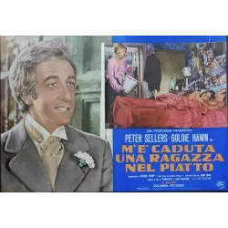 Theres A Girl In My Soup Italian fotobusta movie poster set - illustraction Gallery