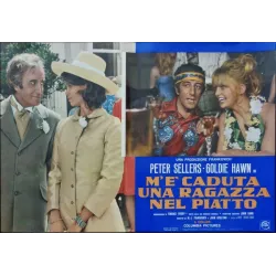 Theres A Girl In My Soup Italian fotobusta movie poster set - illustraction Gallery