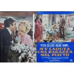 Theres A Girl In My Soup Italian fotobusta movie poster set - illustraction Gallery