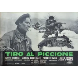 Pigeon Shoot (Tiro Al Piccione) Italian fotobusta movie poster set - illustraction Gallery