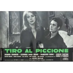 Pigeon Shoot (Tiro Al Piccione) Italian fotobusta movie poster set - illustraction Gallery