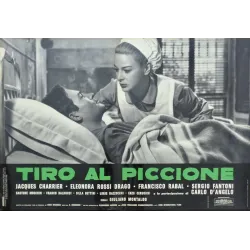 Pigeon Shoot (Tiro Al Piccione) Italian fotobusta movie poster set - illustraction Gallery