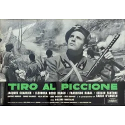 Pigeon Shoot (Tiro Al Piccione) Italian fotobusta movie poster set - illustraction Gallery