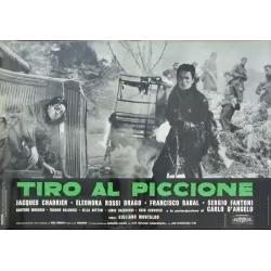 Pigeon Shoot (Tiro Al Piccione) Italian fotobusta movie poster set - illustraction Gallery