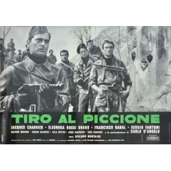 Pigeon Shoot (Tiro Al Piccione) Italian fotobusta movie poster set - illustraction Gallery