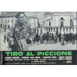 Pigeon Shoot (Tiro Al Piccione) Italian fotobusta movie poster set - illustraction Gallery