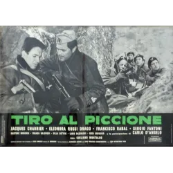 Pigeon Shoot (Tiro Al Piccione) Italian fotobusta movie poster set - illustraction Gallery