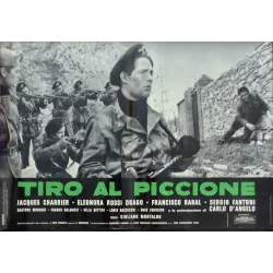 Pigeon Shoot (Tiro Al Piccione) Italian fotobusta movie poster set - illustraction Gallery