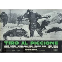 Pigeon Shoot (Tiro Al Piccione) Italian fotobusta movie poster set - illustraction Gallery