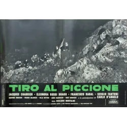 Pigeon Shoot (Tiro Al Piccione) Italian fotobusta movie poster set - illustraction Gallery