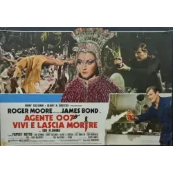 James Bond Live And Let Die Italian fotobusta movie poster set - illustraction Gallery