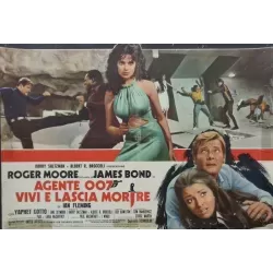 James Bond Live And Let Die Italian fotobusta movie poster set - illustraction Gallery
