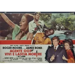 James Bond Live And Let Die Italian fotobusta movie poster set - illustraction Gallery