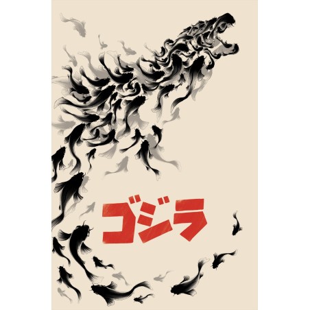 Godzilla King Of The Monsters limited edition print by Benedict ...