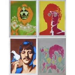 Beatles: Psychedelic Portraits (Set of 4 - LB)