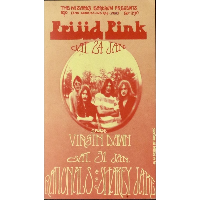 Frijid Pink: Ypsilanti 1970 (Handbill)