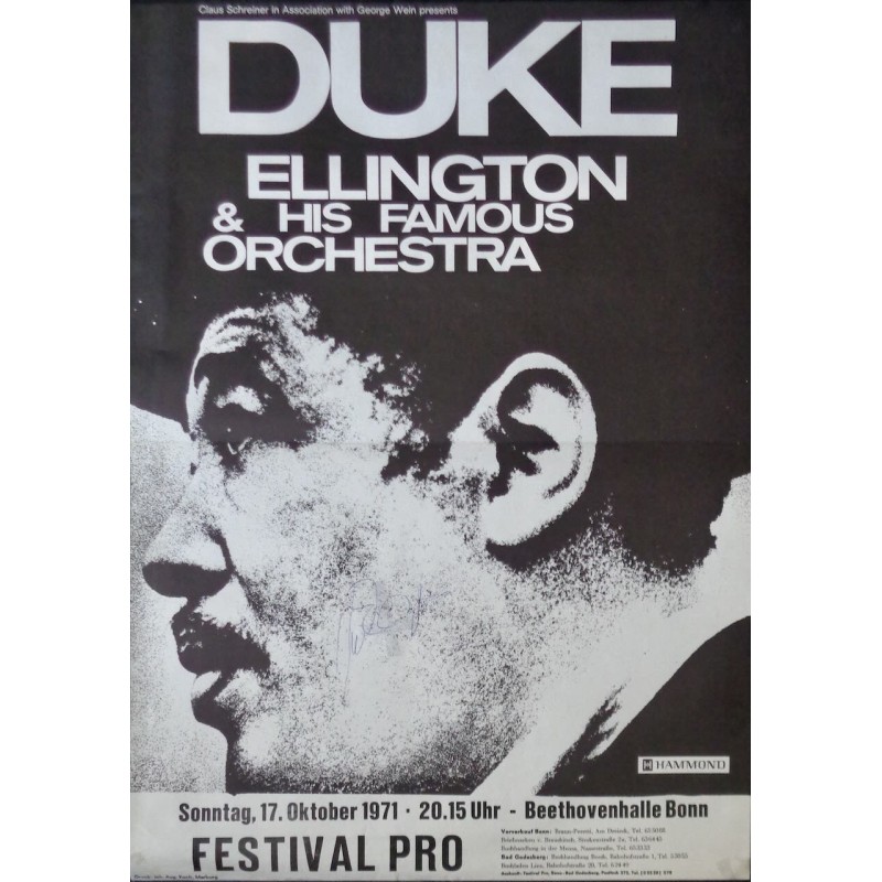 Duke Ellington: Bonn 1971 (Signed)