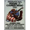 Johnny Cash 1985 Berlin festival German concert poster - illustraction Gallery