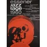 Essener Jazz Tage / essen jazz festival 1960 concert poster by Gunther Kieser - illustraction Gallery